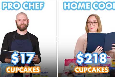 $218 vs $17 Cupcakes: Pro Chef &amp; Home Cook Swap Ingredients | Epicurious
