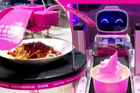 Robots Serve Cocktails and Food at Winter Olympics