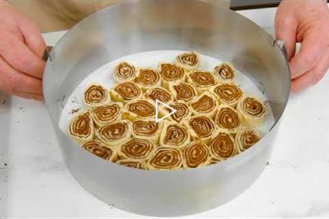 Put 40 Dough Spirals In A Cake Ring &amp; Squeeze Them Together | The Best Recipe For A Nutella Cake