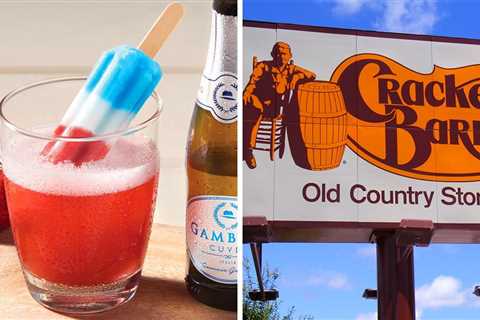 Cracker Barrel Just Released a BRAND-NEW Mimosa for Summer—and It Comes with a Rocket Pop!