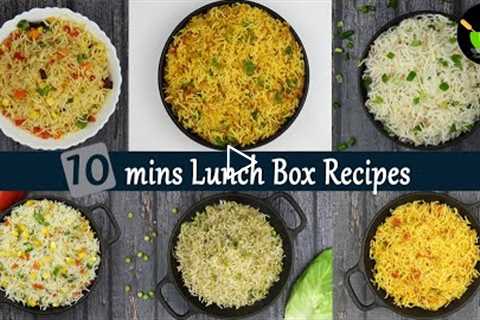10 mins Lunch Box Recipes| Indian Lunch Box Ideas| Quick &amp; Instant Lunch Box Recipes - Leftover ..