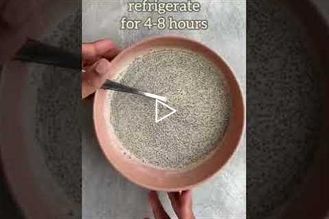 HEALTHY BREAKFAST RECIPE | LOW CALORIE CHIA PUDDING RECIPE #shorts