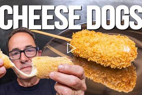 THE BEST MELTY CHEESE DOGS AT HOME! | SAM THE COOKING GUY