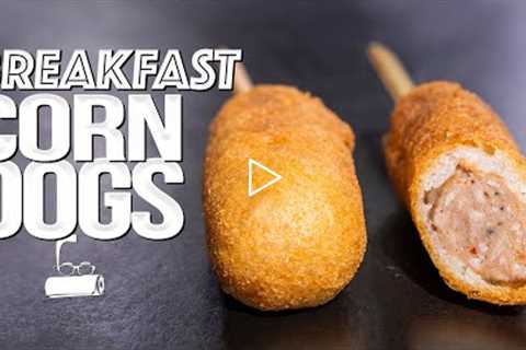 SWEET &amp; SAVORY BREAKFAST CORN DOGS | SAM THE COOKING GUY