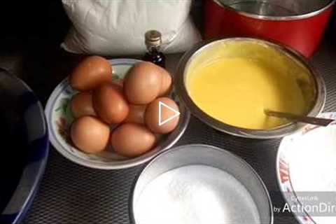 CAKE WITHOUT MIXER AND OVEN/ HOW TO MIX CAKE WITH HAND.