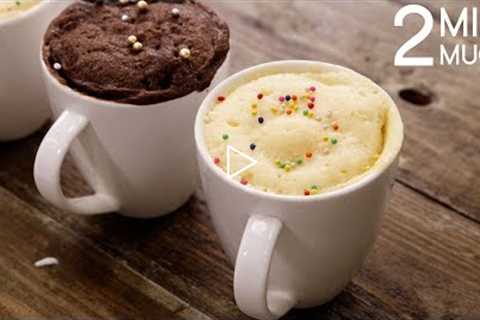 2 Min Mug Cake Recipe - Super Soft &amp; Rich Eggless Microwave Cakes - CookingShooking