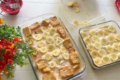 Caramel Cream Delight \ Buttersctch Dessert Recipe \ 10 minutes dessert
