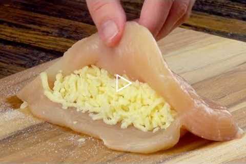 Fill The Chicken With Cheese And Fold It – Easy &amp; Delicious!