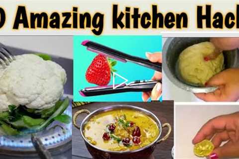 Enjoy 10Unbelievable cooking Hacks &amp; Tips With Us||How to make kitchen work fastest||Fun with..