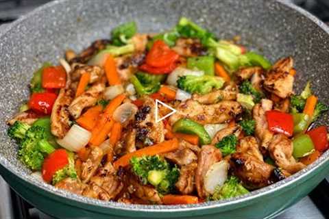 Chicken with Vegetables || Dinner in 15 minutes || TERRI-ANN’S KITCHEN