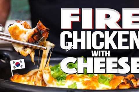 PERFECTLY SPICY FIRE CHICKEN WITH CHEESE | SAM THE COOKING GUY
