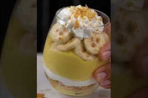 BANANA PUDDING RECIPE- MAGNOLIA BAKERY STYLE #egglessbakingwithshivesh #shorts