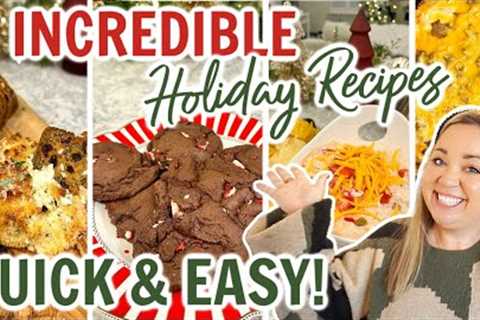 THE BEST QUICK AND EASY HOLIDAY RECIPES | YOU HAVE TO TRY THESE APPETIZERS &amp; CROCKPOT BREAKFAST!