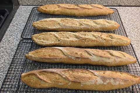Happy Christmas - Baguette bake. Watched over like a hawk!