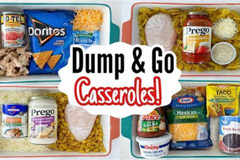 DUMP &amp; GO CASSEROLES | 5 Quick &amp; Budget-Friendly Casserole Dinner Recipes Made EASY! |..