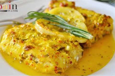 Oven Roasted Cod with Saffron &amp; Lemon