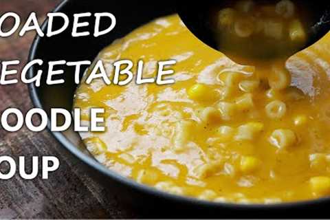 Loaded VEGETABLE NOODLE SOUP Recipe for a Vegetarian and Vegan Diet | Healthy &amp; Easy Soup..