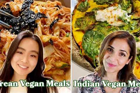 What A Korean, Indian, &amp; American Vegan Eat In A Day