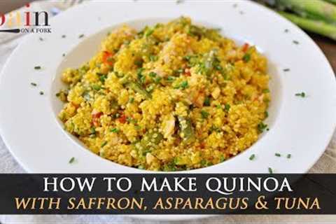 Incredible Saffron Quinoa Recipe with Asparagus &amp; Tuna