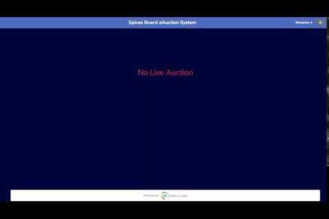 SPICES BOARD LIVE E-AUCTION - 09 AUGUST  2023 - GREEN HOUSE