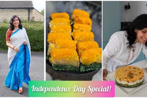 Revamping old saree to a new look | Indian Tri colour rice &amp; dessert
