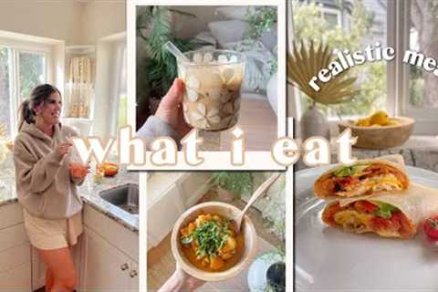 What I Eat in A Day | full day of eating, realistic healthy home-made meals &amp; high protein..