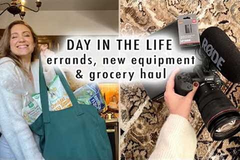 DAY IN THE LIFE: errands, new video equipment &amp; grocery haul | XO, MaCenna Vlogs