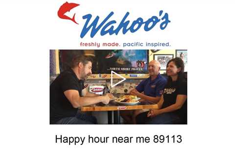 Happy hour near me 89113 - Wahoo's Tacos Restaurant - Good Food, Games & Drinks