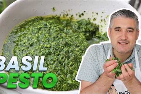 How to Make FRESH BASIL PESTO Like an Italian
