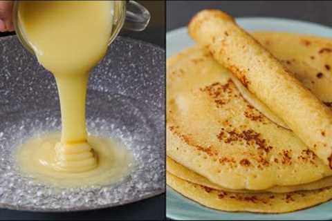 I Combined Condensed Milk With Water &amp; Make This Delicious Crepe Recipe | Easy &amp; Quick..