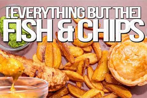 MAKING EVERYTHING YOU CAN GET AT A CHIPPIE (FISH &amp; CHIPS SHOP) AT HOME! 🇬🇧 | SAM THE COOKING..