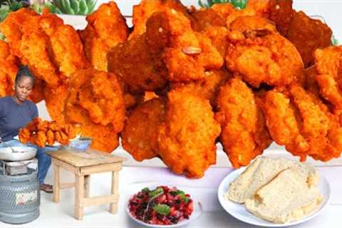 Cooking Recipe!! Africa''s Best Street Food Breakfast Recipes Agege Bread &amp; Akara...#viral..