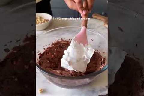 *NO BAKE* EGGLESS HAZELNUT CHEESECAKE RECIPE | HOW TO MAKE CHEESECAKE AT HOME #shorts