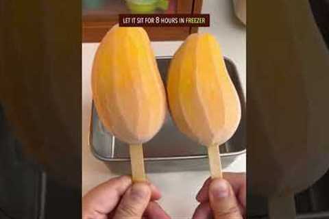 HOW TO EAT MANGO LIKE A PRO? #recipe #mango #popsicle #chinesefood #dessert #yogurt