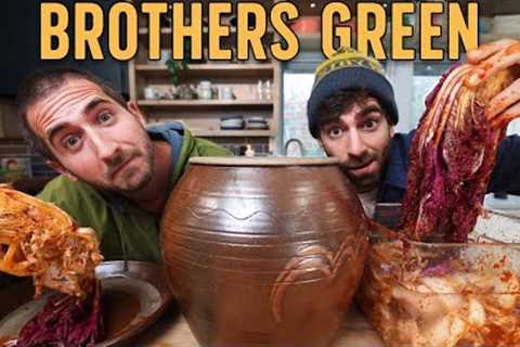 back in the kitchen with my brother