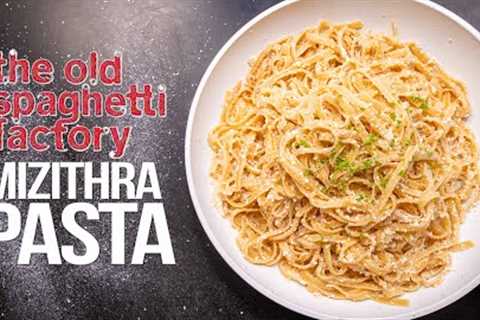 MIZITHRA CHEESE PASTA FROM THE SPAGHETTI FACTORY (BUT HOMEMADE &amp; SO EPIC!) | SAM THE COOKING GUY