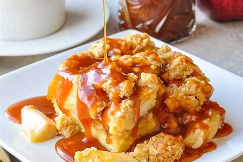 Apple Crumble Bread Pudding