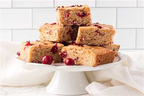 Cranberry Orange Blondies