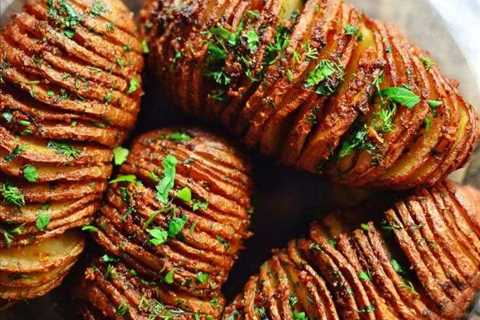 Smoked Hasselback Potatoes