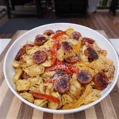 Grilled Sausage and Tortellini Dinner