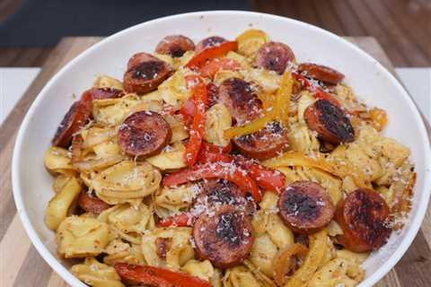 Grilled Sausage and Tortellini Dinner